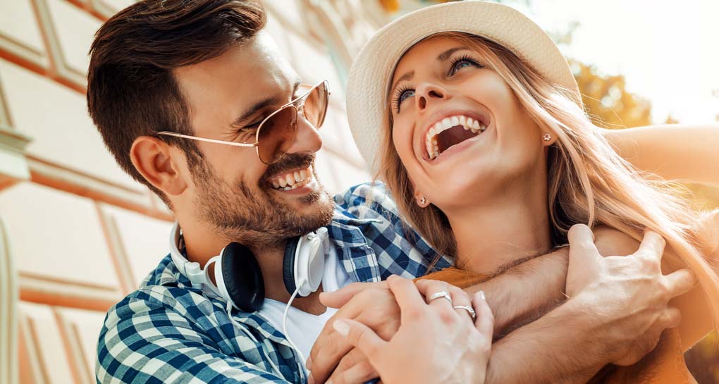 Smiling Couple With Cosmetic Smiles